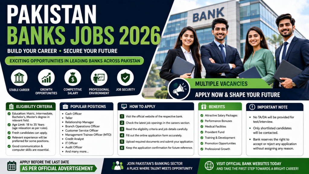 Pakistan Banks Jobs 2026