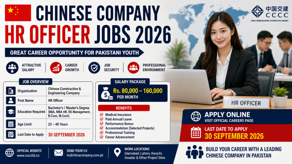 Chinese Company HR Officer Jobs 2026