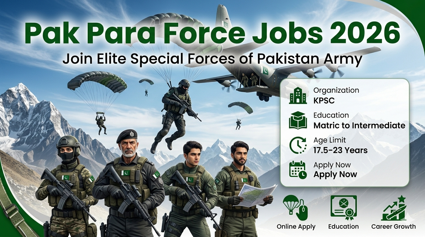 Pak Para Force Jobs 2026