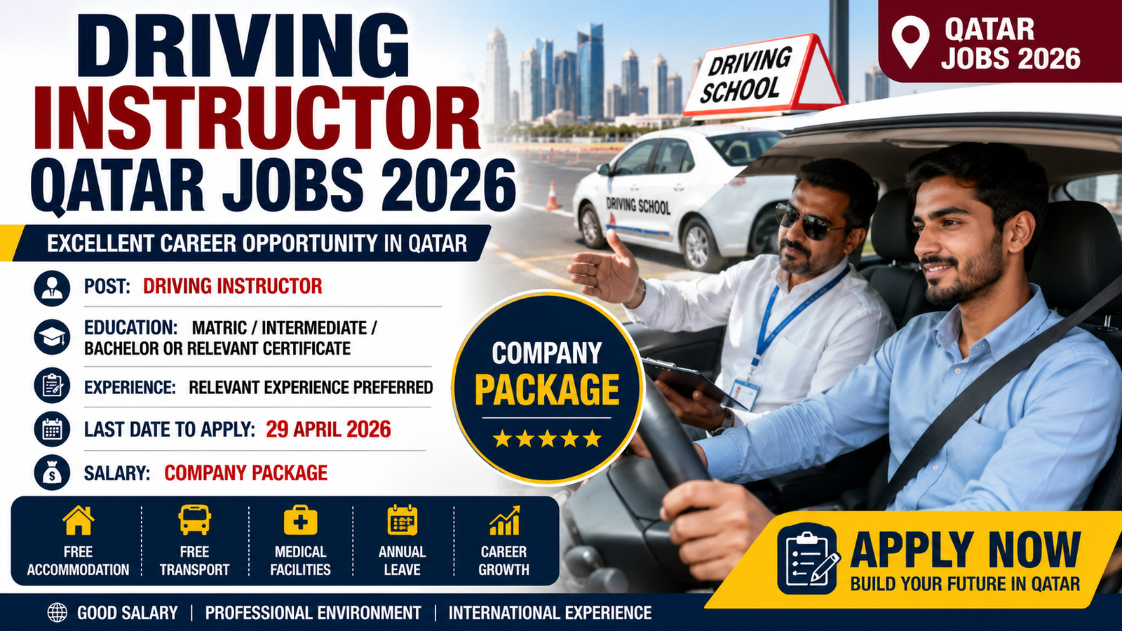 Driving Instructor Qatar Jobs 2026